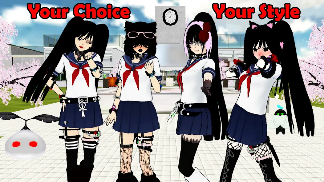 SchoolGirl AI 3D Anime Sandbox (Школьница  3D аниме песочница)  [МОД Бесконечные деньги] Screenshot 1