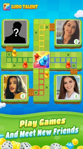 Ludo Talent - Game & Chatroom (Лудо Талент)  [МОД Menu] Screenshot 5