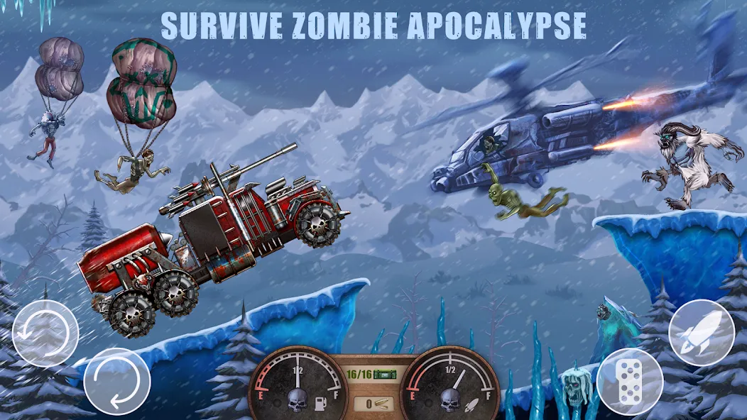 Zombie Hill Racing: Earn Climb (Зомби Хилл Рейсинг)  [МОД Много монет] Screenshot 2