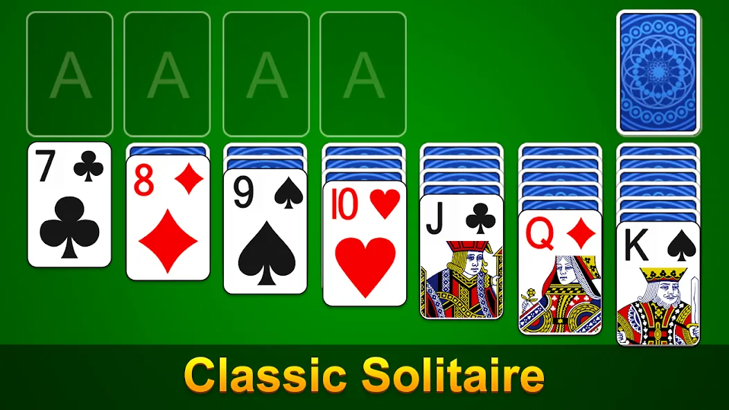 Solitaire - Classic Card Game (Солитер)  [МОД Много денег] Screenshot 1