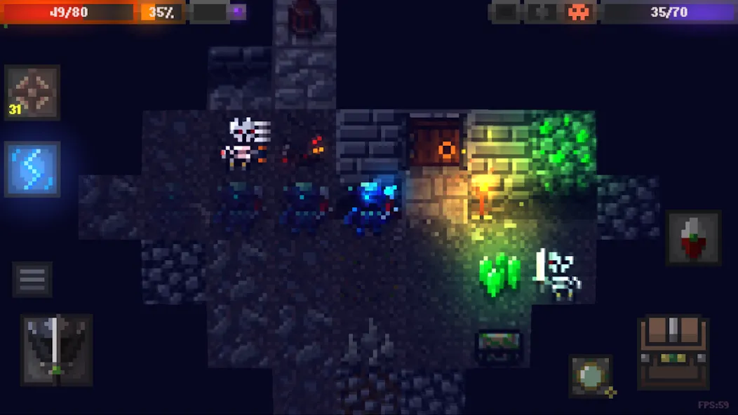 Caves (Roguelike) (Кэйвс)  [МОД Бесконечные монеты] Screenshot 1