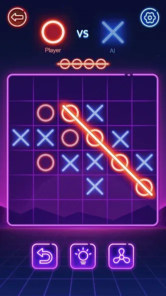 Tic Tac Toe 2 Player: XOXO  [МОД Бесконечные деньги] Screenshot 2