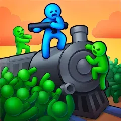 Скачать взлом Train Defense: Zombie Game (Трейн Дефенс)  [МОД Меню] - стабильная версия apk на Андроид