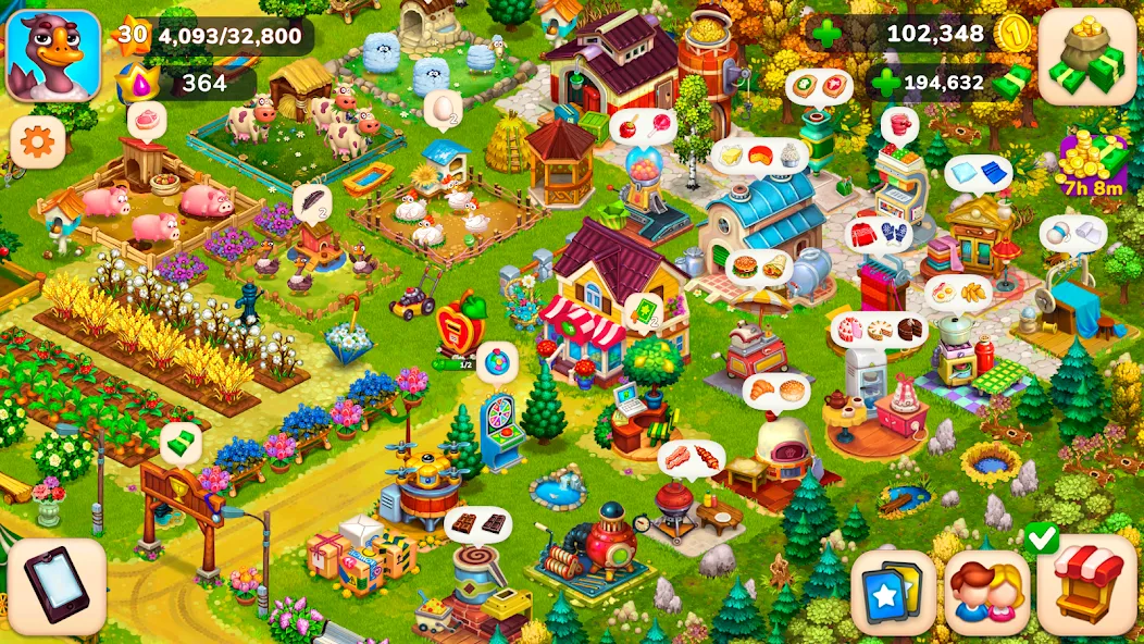 Farmington – Farm game (Фармингтон)  [МОД Бесконечные монеты] Screenshot 1