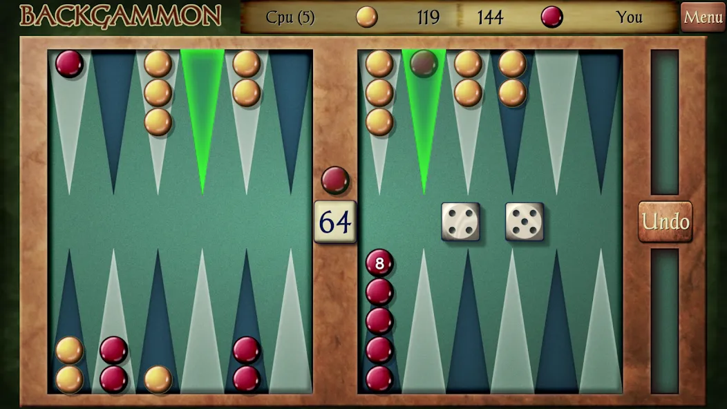 Backgammon (Бэкгаммон)  [МОД Много денег] Screenshot 1