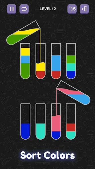 Water Sort Puzzle - Sort Color  [МОД Unlocked] Screenshot 3