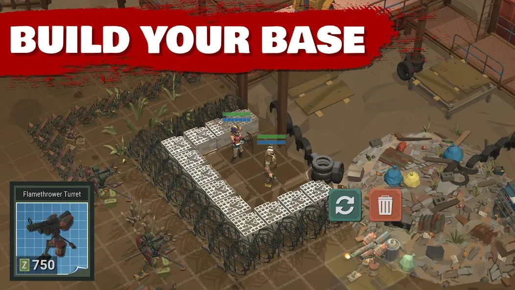 Overrun: Zombie Tower Defense (Оверран)  [МОД Много денег] Screenshot 3