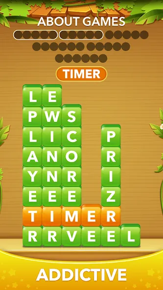 Word Heaps -Connect Stack Word  [МОД Бесконечные монеты] Screenshot 4