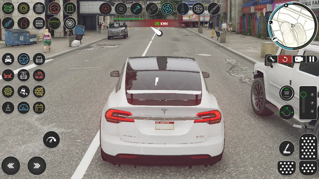 Electric Tesla Model X Driver (Электрический водитель   )  [МОД Menu] Screenshot 4